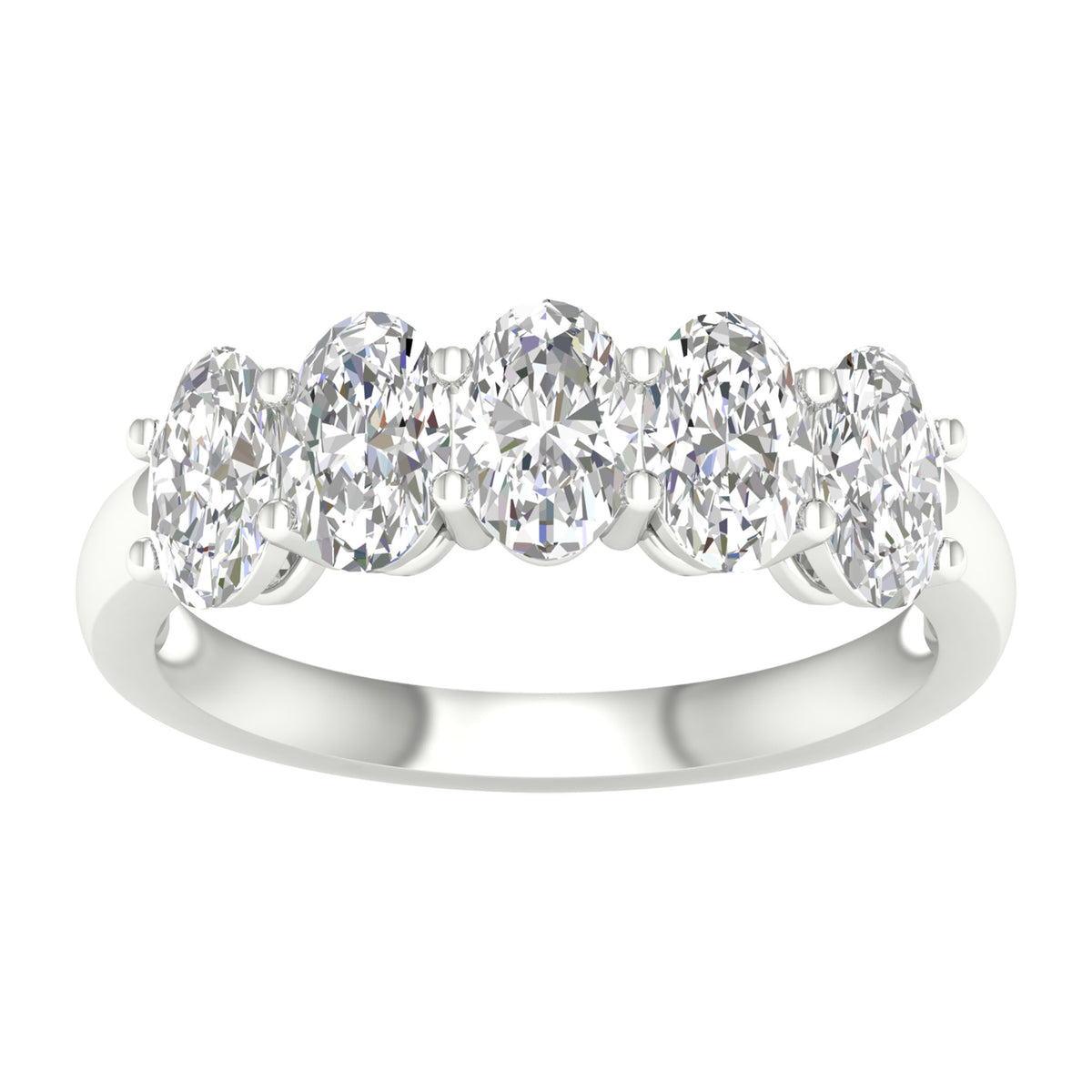 14K 3.00CT Certified Lab Grown Diamond Bands ( Igi Certified )