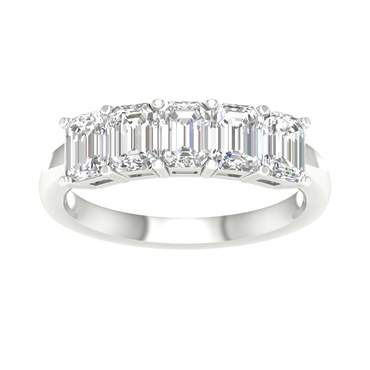14K 2.00CT Certified Lab Grown Diamond Bands ( Igi Certified )
