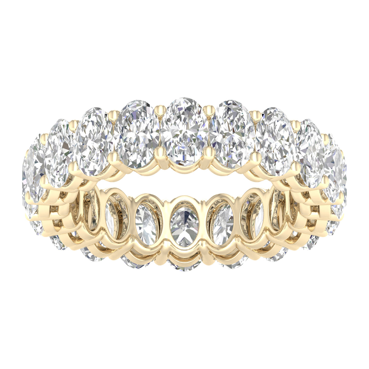 14K 5.00CT Certified Lab Grown Diamond Bands ( Igi Certified )