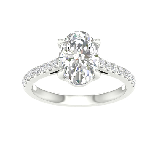 14K 2.25CT Certified Lab Grown Diamond Ring ( Igi Certified )