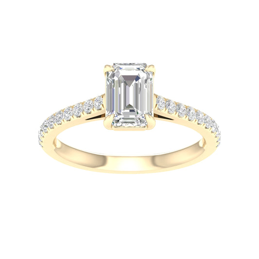 14K 1.25CT Certified Lab Grown Diamond Ring ( Igi Certified )
