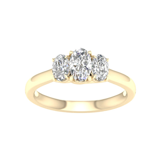14K 1.00CT Certified Lab Grown Diamond Ring ( Igi Certified )