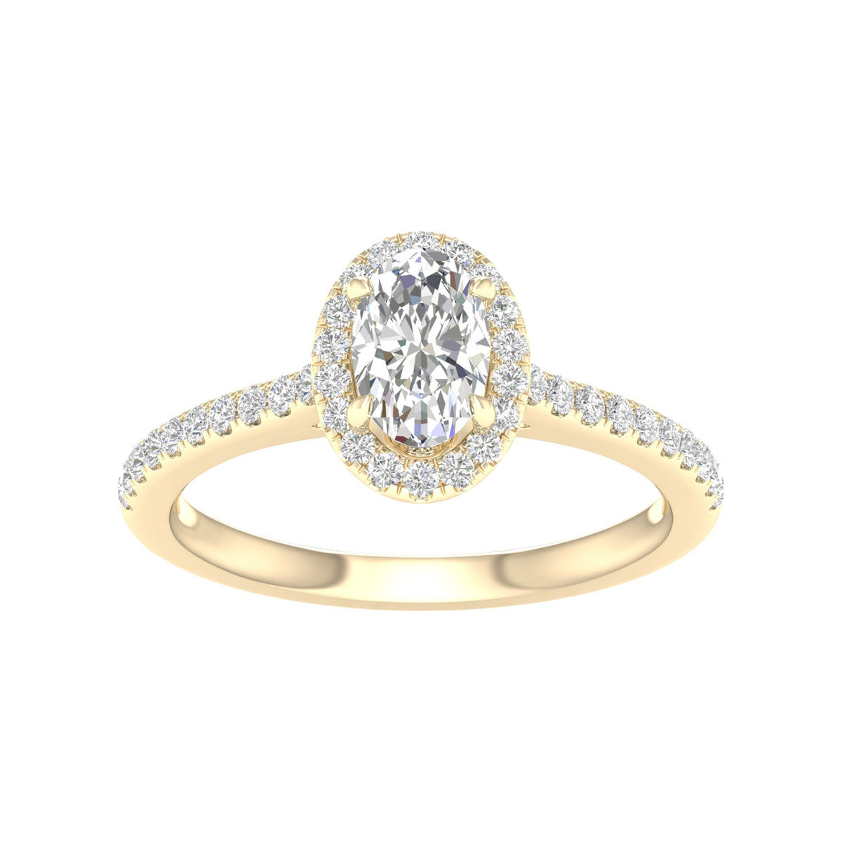 14K 1.00CT Certified Lab Grown Diamond Ring ( Igi Certified )