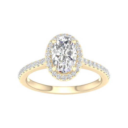 14K 1.75CT Certified Lab Grown Diamond Ring ( Igi Certified )