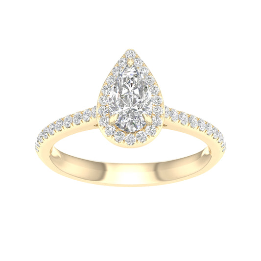 14K 1.00CT Certified Lab Grown Diamond Ring ( Igi Certified )
