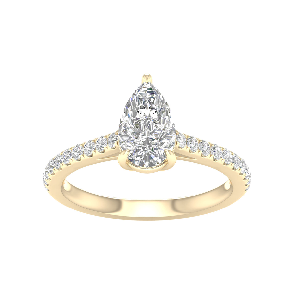14K 1.25CT Certified Lab Grown Diamond Ring ( Igi Certified )