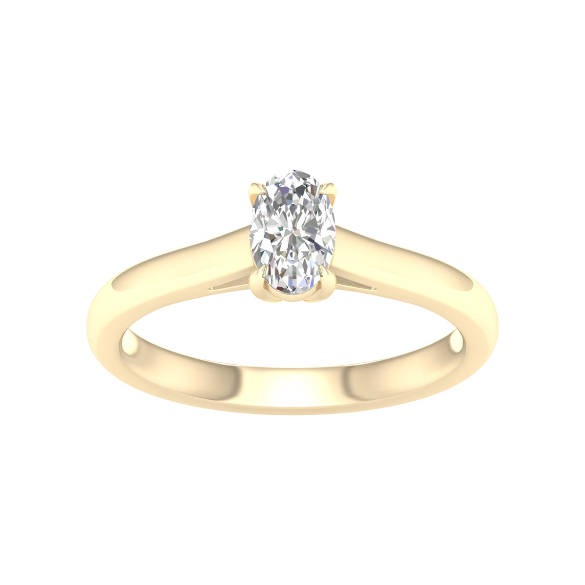 14K 0.50CT Certified Lab Grown Diamond Ring ( Igi Certified )
