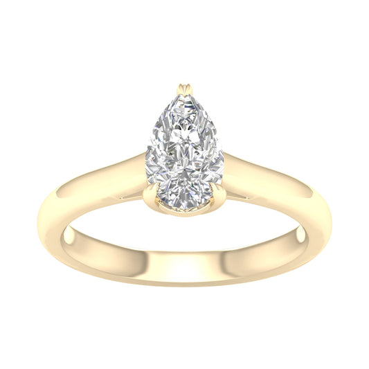 14K 1.00CT Certified Lab Grown Diamond Ring ( Igi Certified )