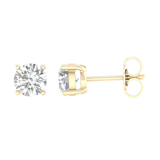 14K 2.00CT Certified Lab Grown Diamond Earring ( Igi Certified )