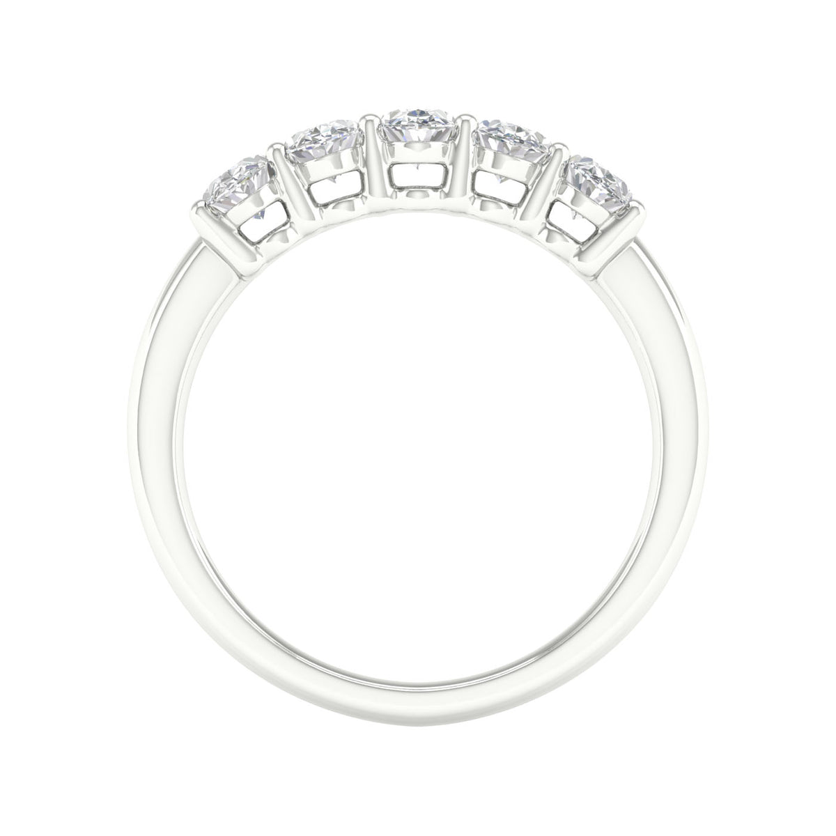 14K 1.00CT Certified Lab Grown Diamond Band