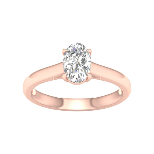 14K 1.00CT Lab Diamond Ring