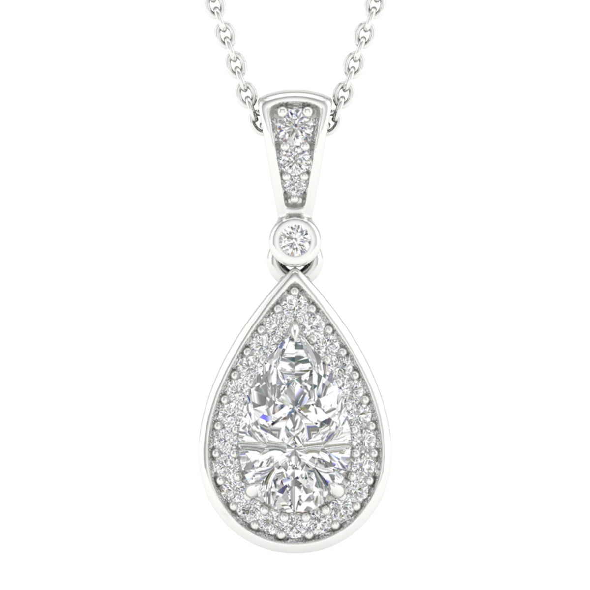 14K 1.15CT Lab Grown Diamond Pendant
