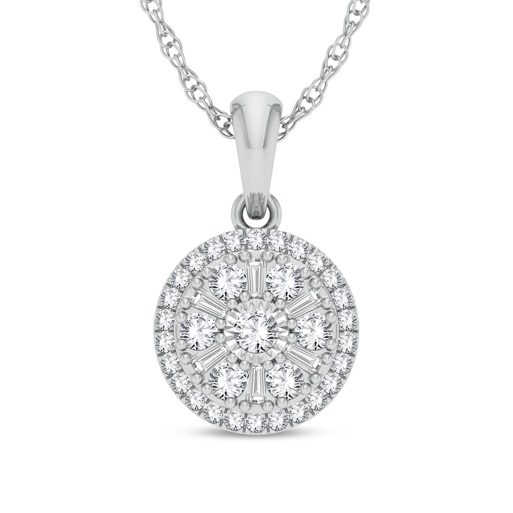 14K 0.25CT Diamond Pendant