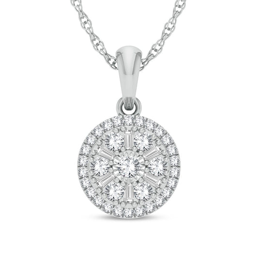 14K 0.25CT Diamond Pendant
