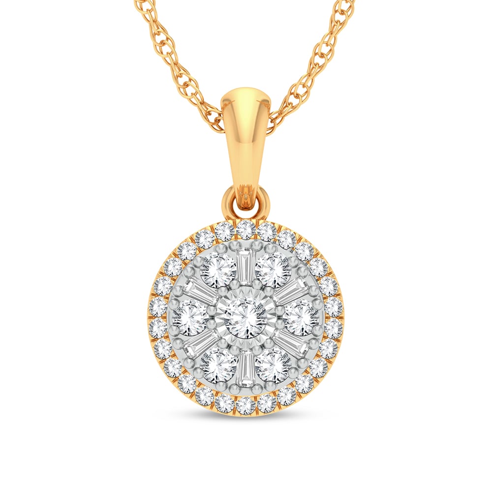 14K 0.25CT Diamond Pendant