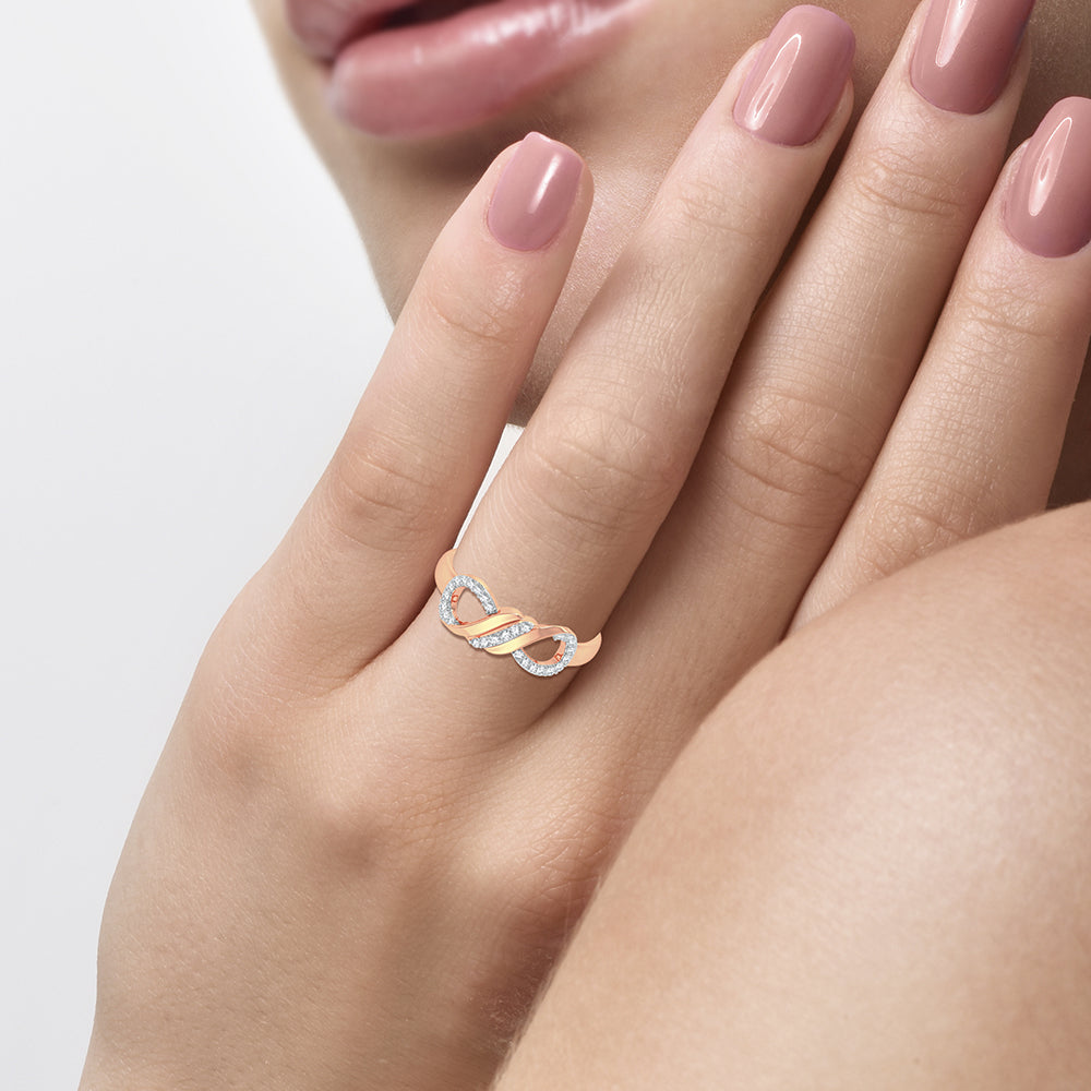 10K 0.13CT Diamond Ring