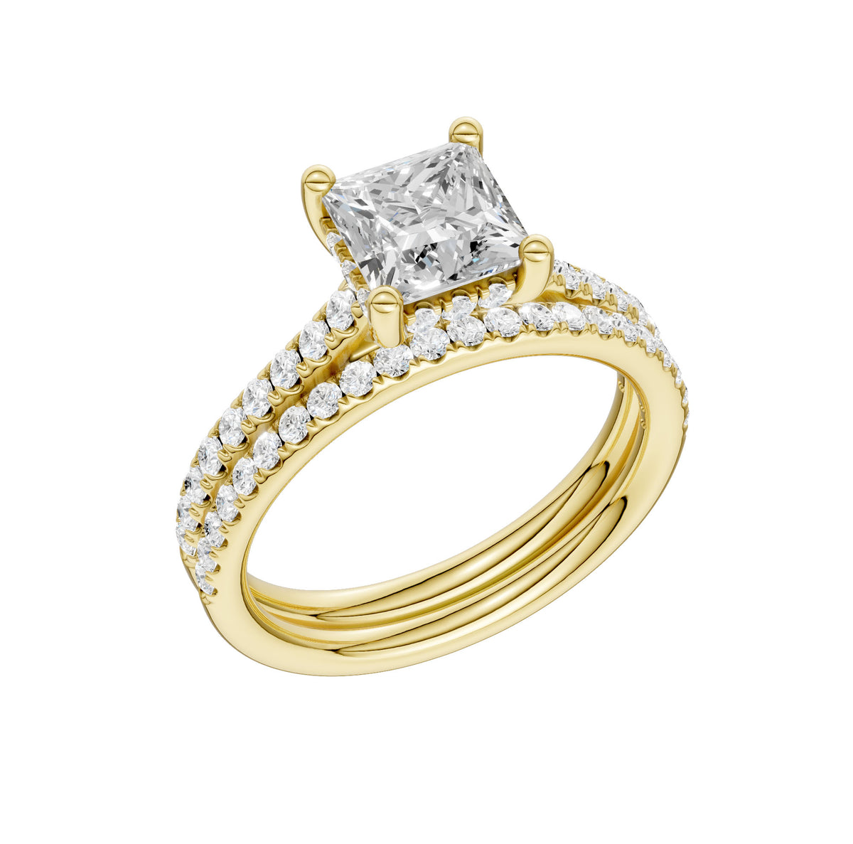 14K 2.50CT Lab Diamond Bridal Ring
