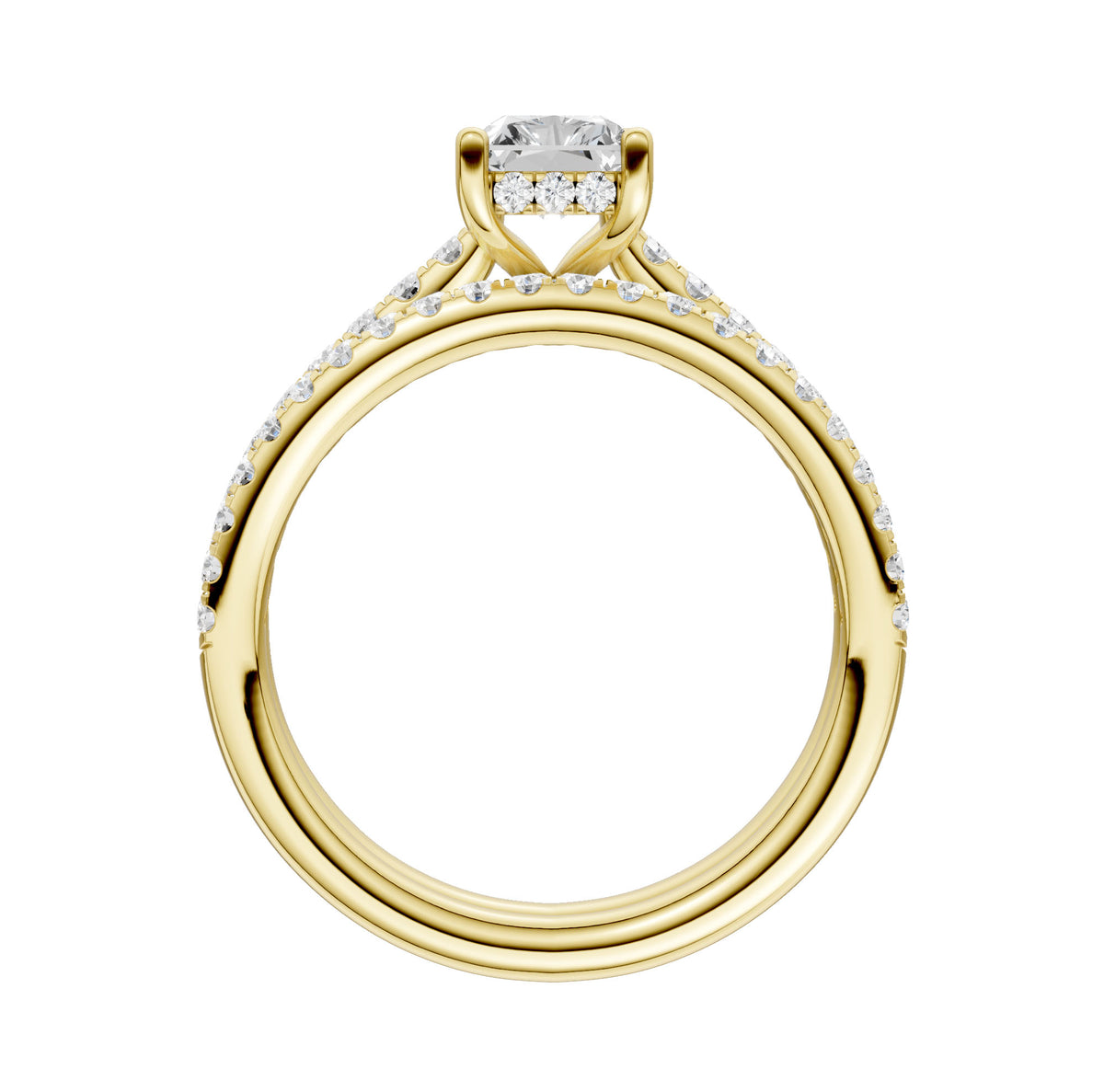 14K 1.50CT Certified Lab Grown Diamond Bridal Set
