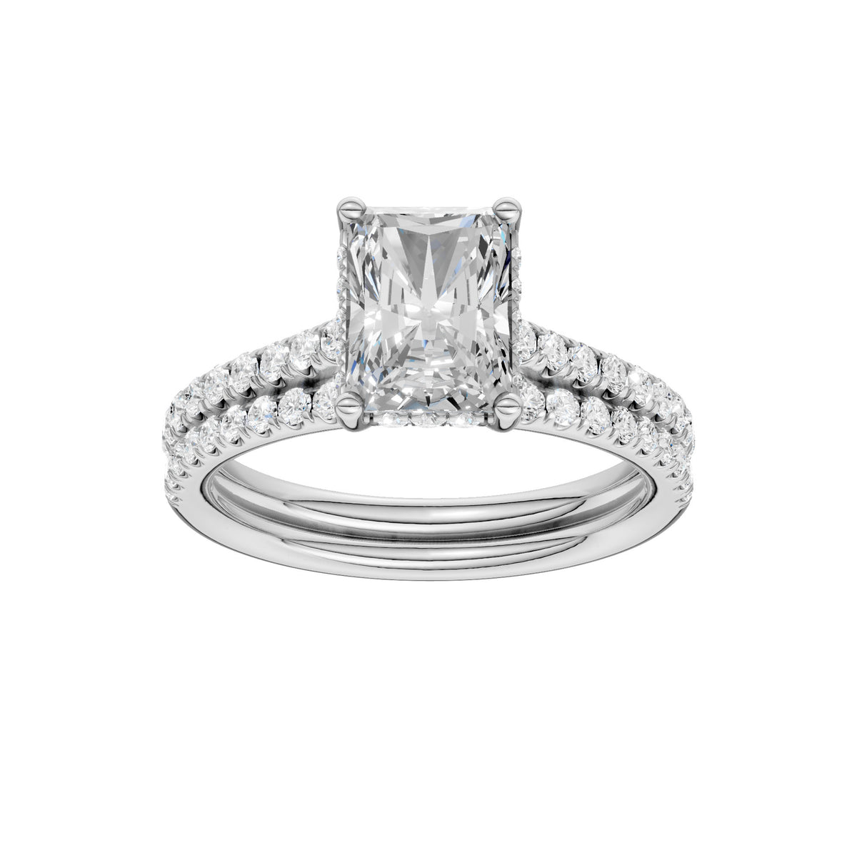 14K 2.50CT Lab Grown Diamond Bridal Set