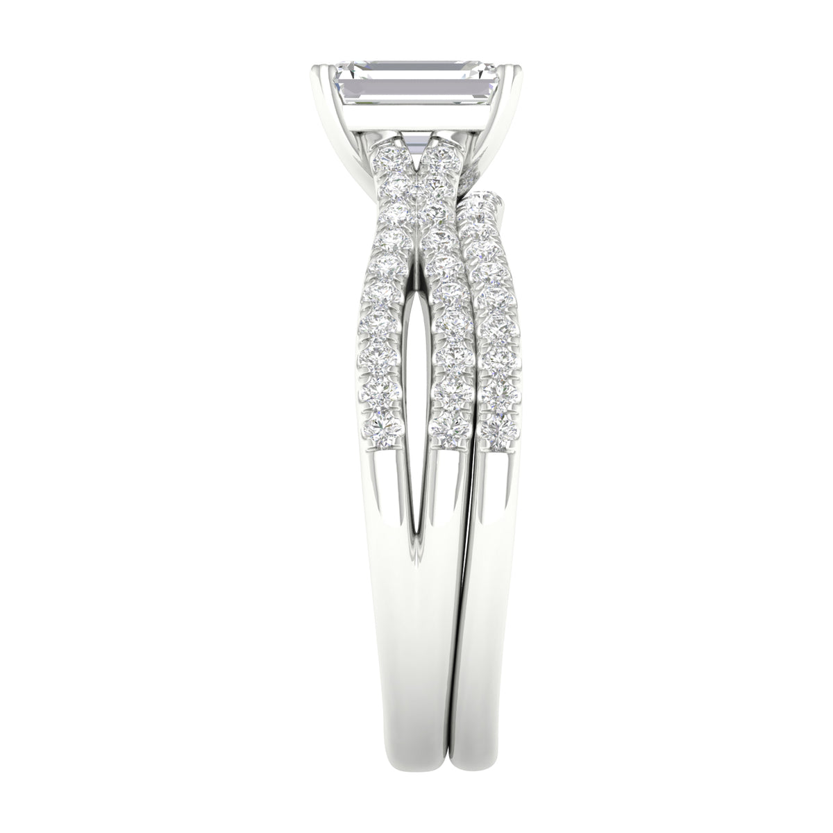 14K 1.40CT Lab Grown Diamond Bridal Set