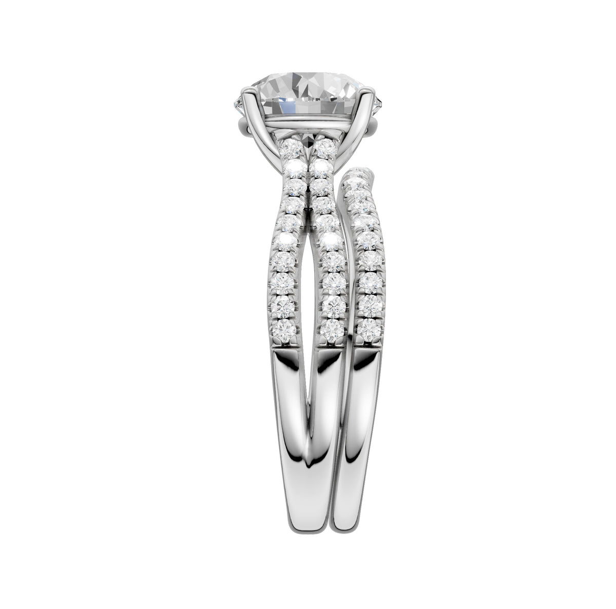 14K 2.40CT Lab Grown Diamond Bridal Set