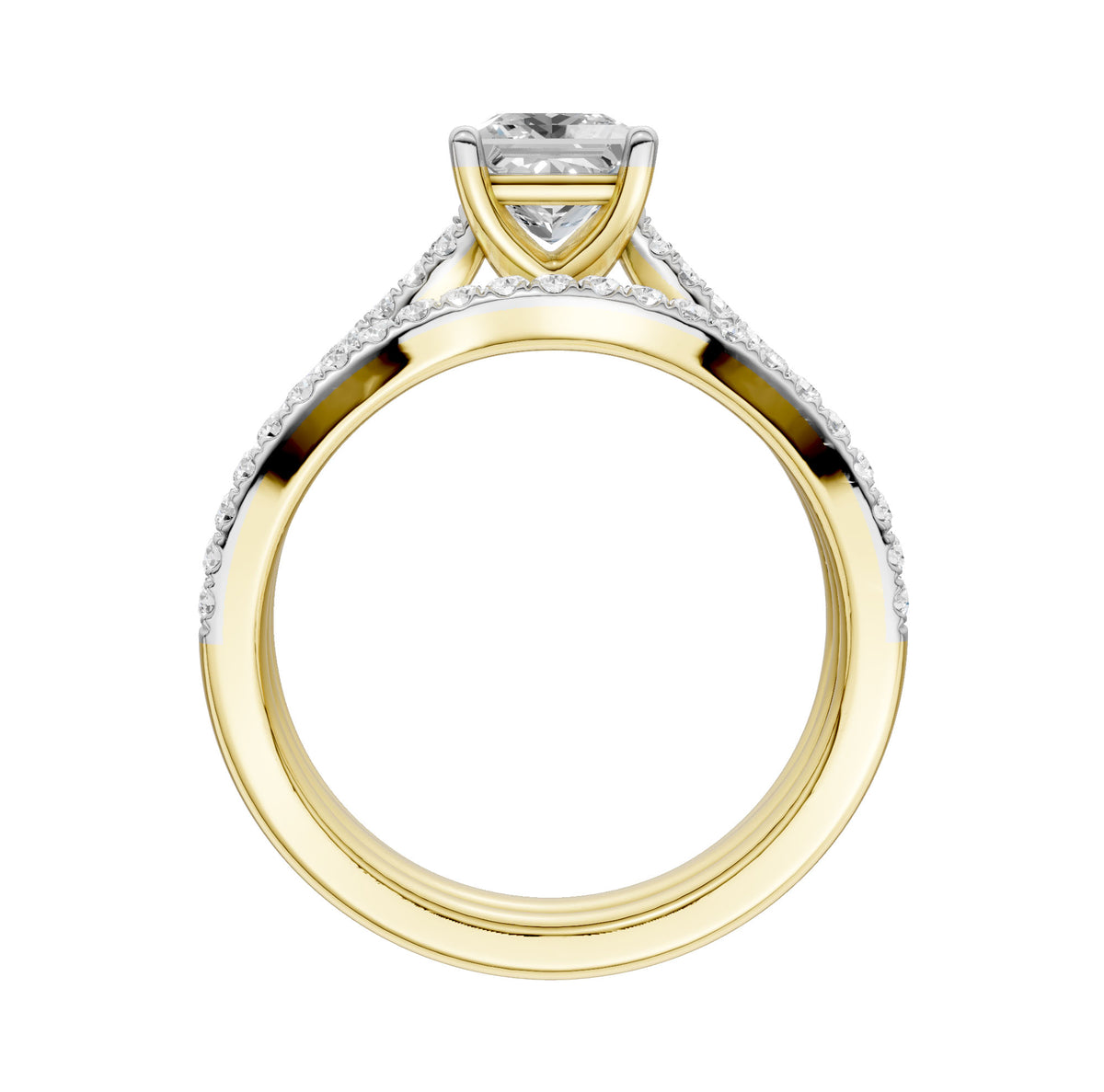 Certified Lab Grown 14K 1.40CT Diamond Bridal Set