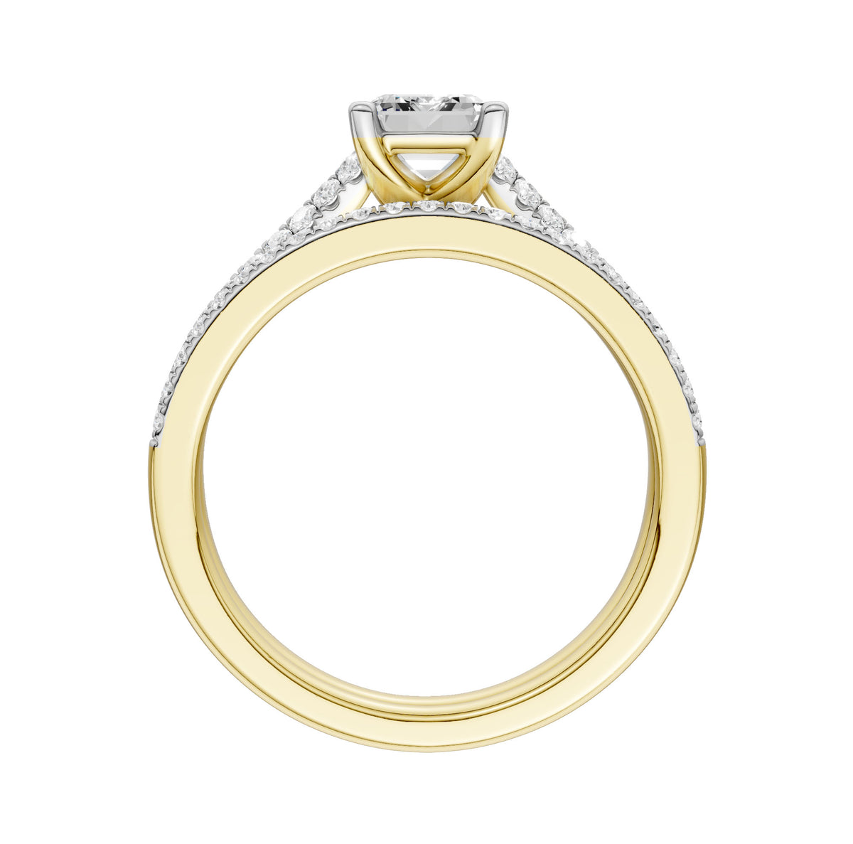 Certified Lab Grown 14K 1.40CT Diamond Bridal Set