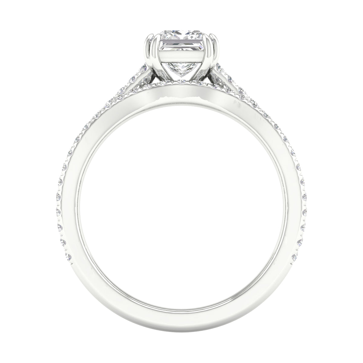 Certified Lab Grown 14K 1.65CT Diamond Bridal Set