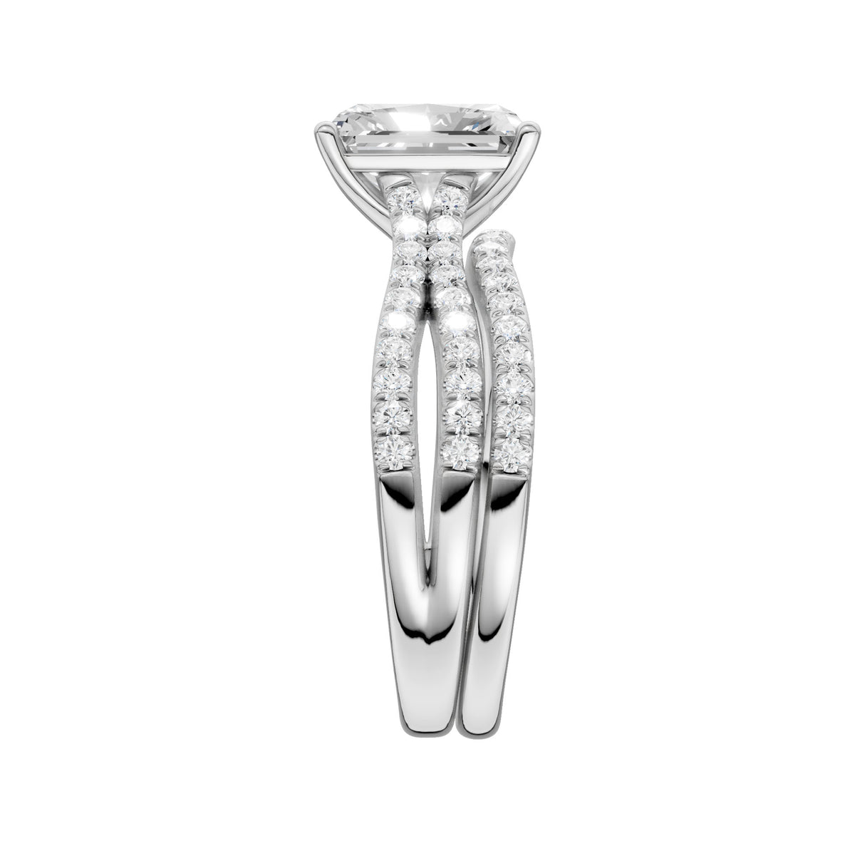 14K 2.40CT Lab Grown Diamond Bridal Set