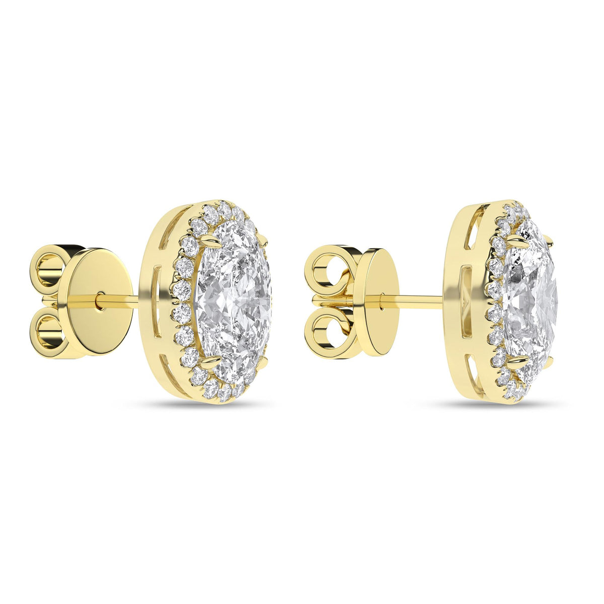 14K 2.25CT Certified Lab Grown Diamond Earrings
