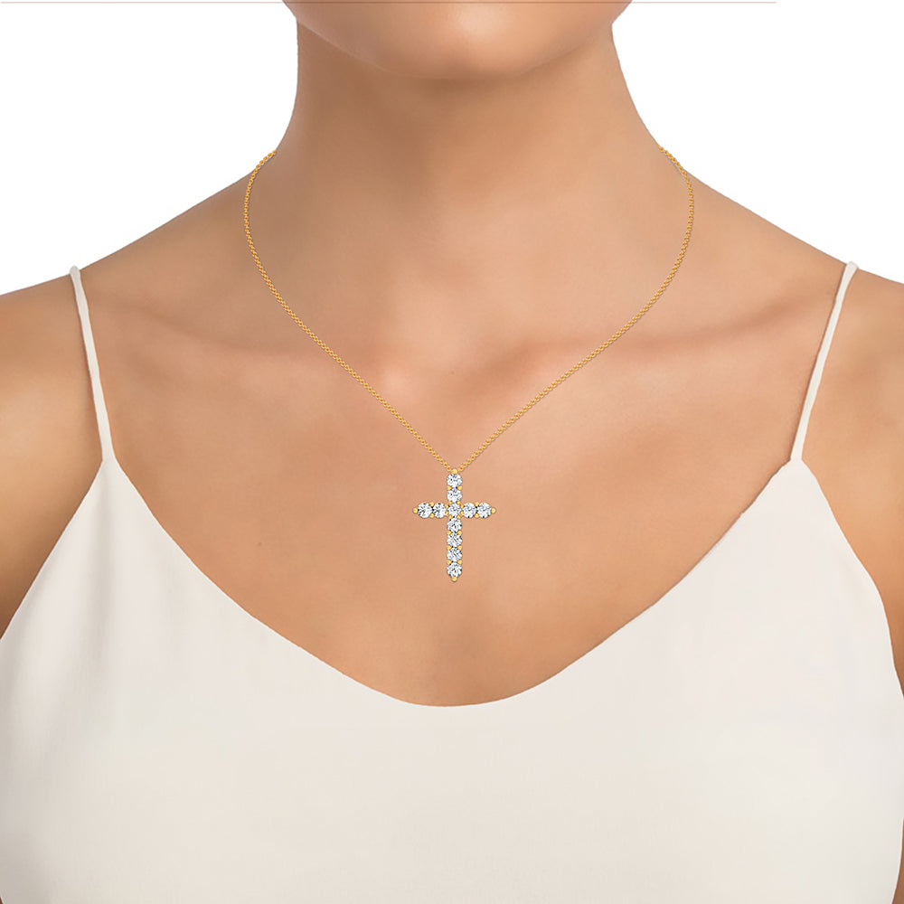 10K 1.00CT Certified Lab Grown Pendant