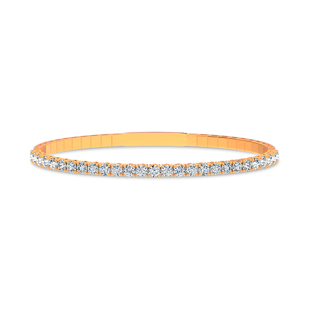 14K 3.00CT Lab Grown Diamond Bangle
