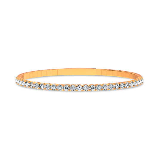 14K 3.00CT Lab Grown Diamond Bangle
