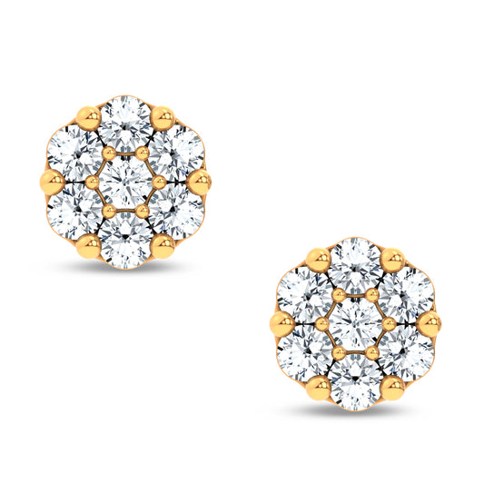 14K 2.00CT Lab Grown Diamond Earring