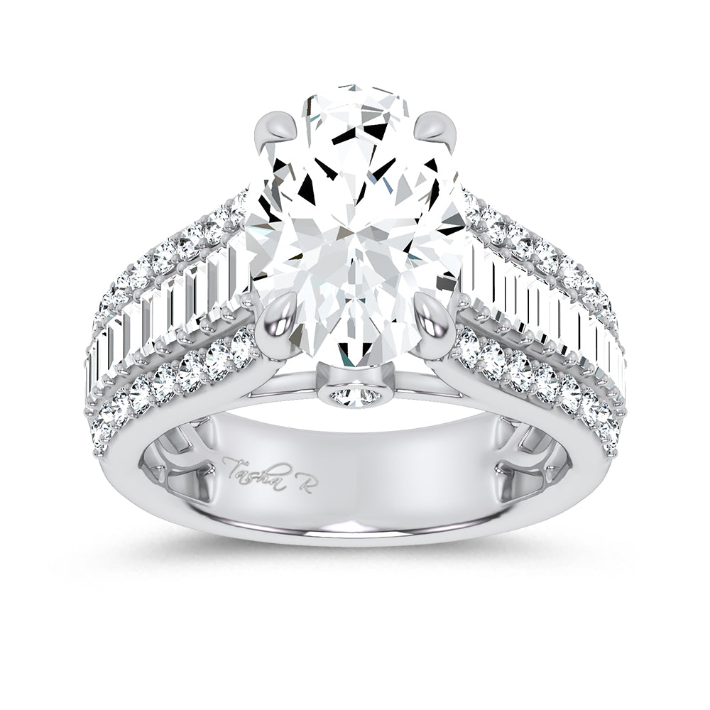 14K 4.00CT Certified Lab Grown Engagement Ring