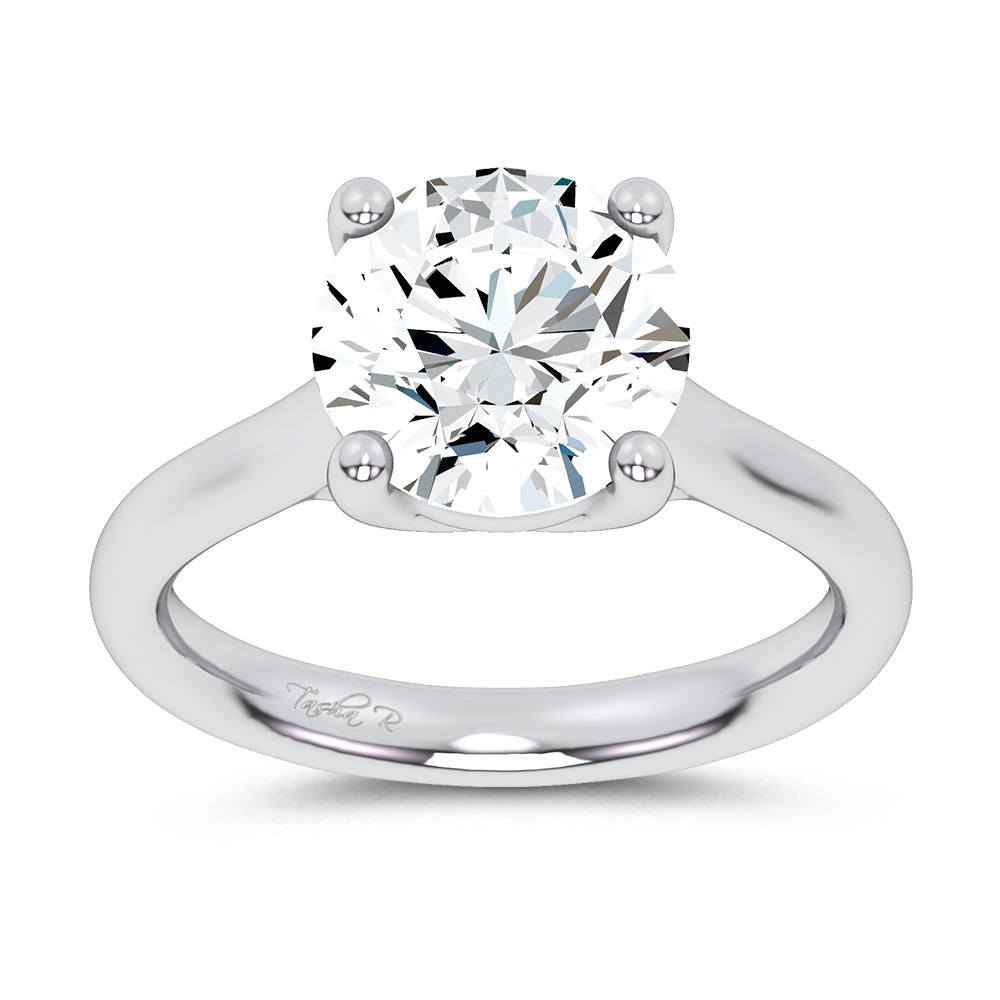 14K 4.00CT Certified Lab Grown Solitaire Ring