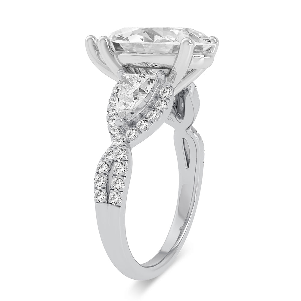 14K 3.90CT Certified Lab Grown Diamond Ring