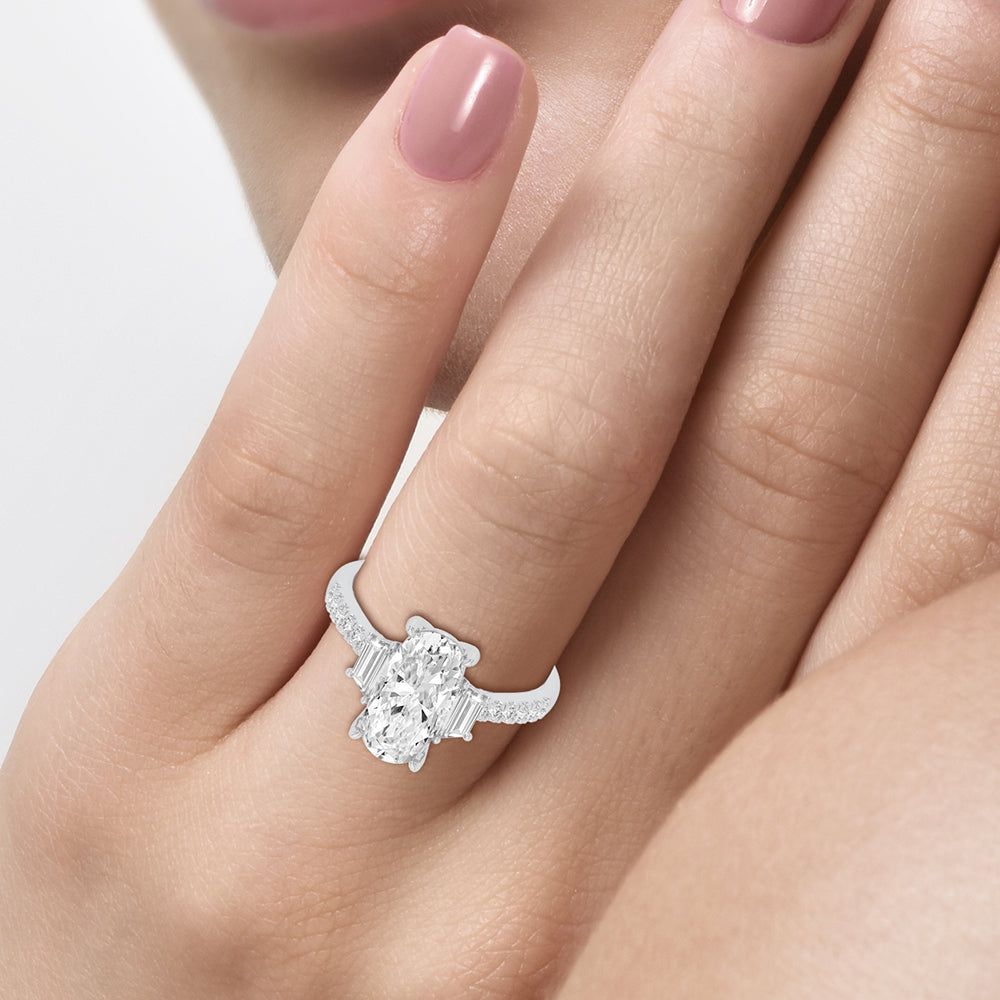 14K 2.79CT Certified Lab Grown Diamond Ring