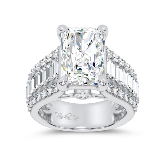 14K 6.50CT Certified Lab Grown Engagement Ring
