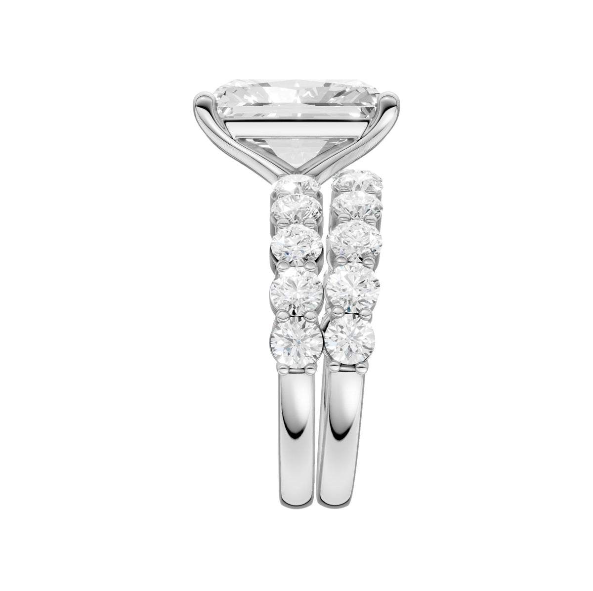 14K 6.00CT Certified Lab Grown Diamond Bridal Set