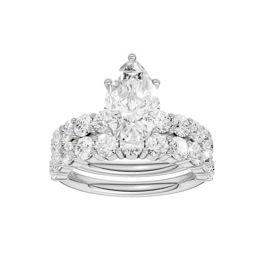 14K 4.00CT Diamond Bridal Set