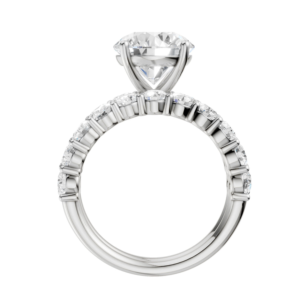 14K 4.00CT Certified Lab Grown Diamond Bridal Set
