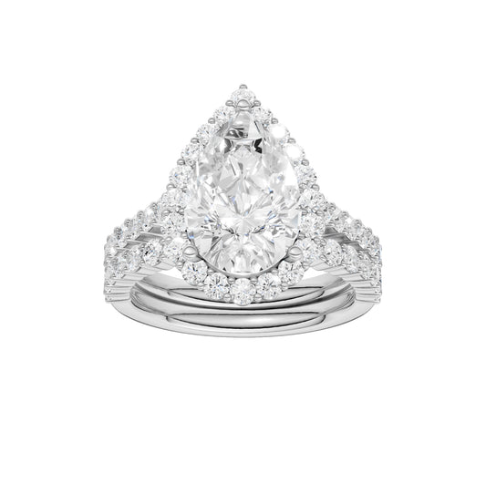 14K 4.00CT Diamond Bridal Set