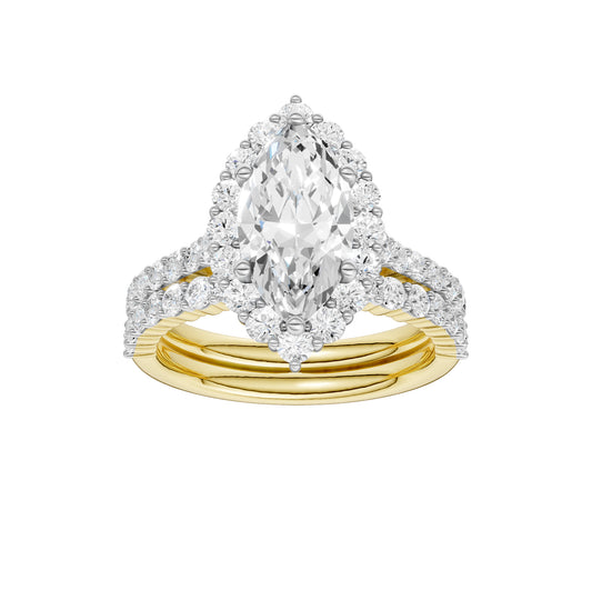 14K 3.00CT Diamond Bridal Set