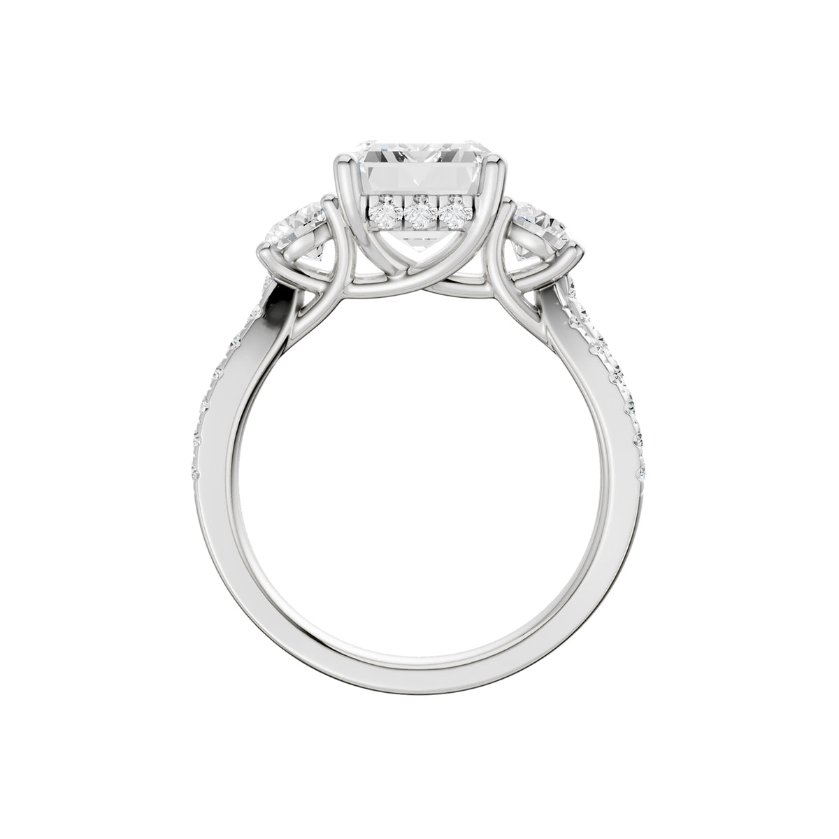 14K 4.00CT Lab Grown Diamond Engagement Ring