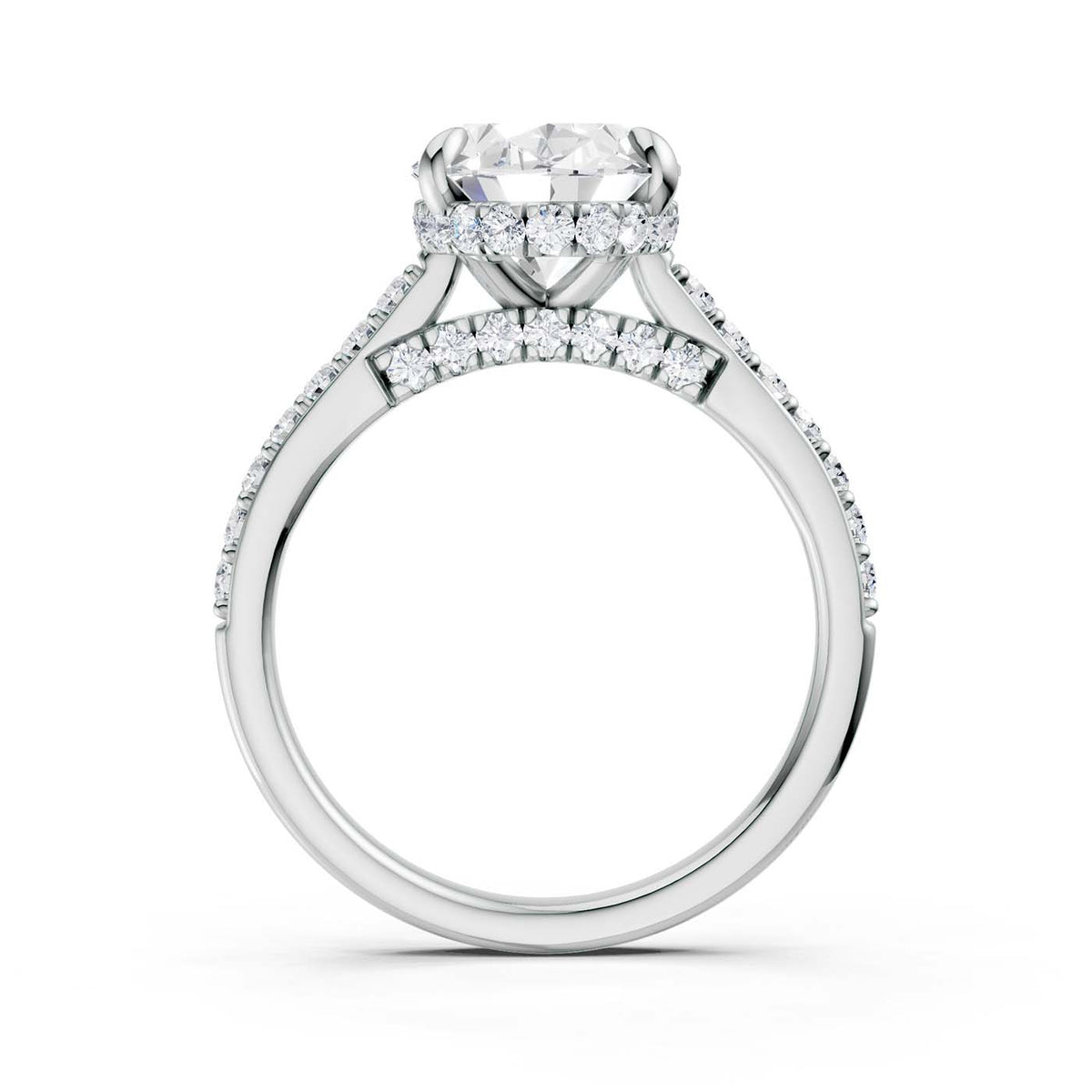 14K 3.50CT Lab Grown Diamond Engagement Ring