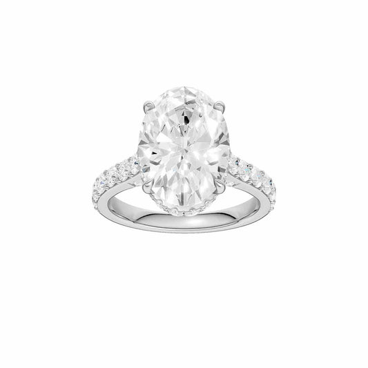 14K 6.00CT Lab Grown Diamond Engagement Ring