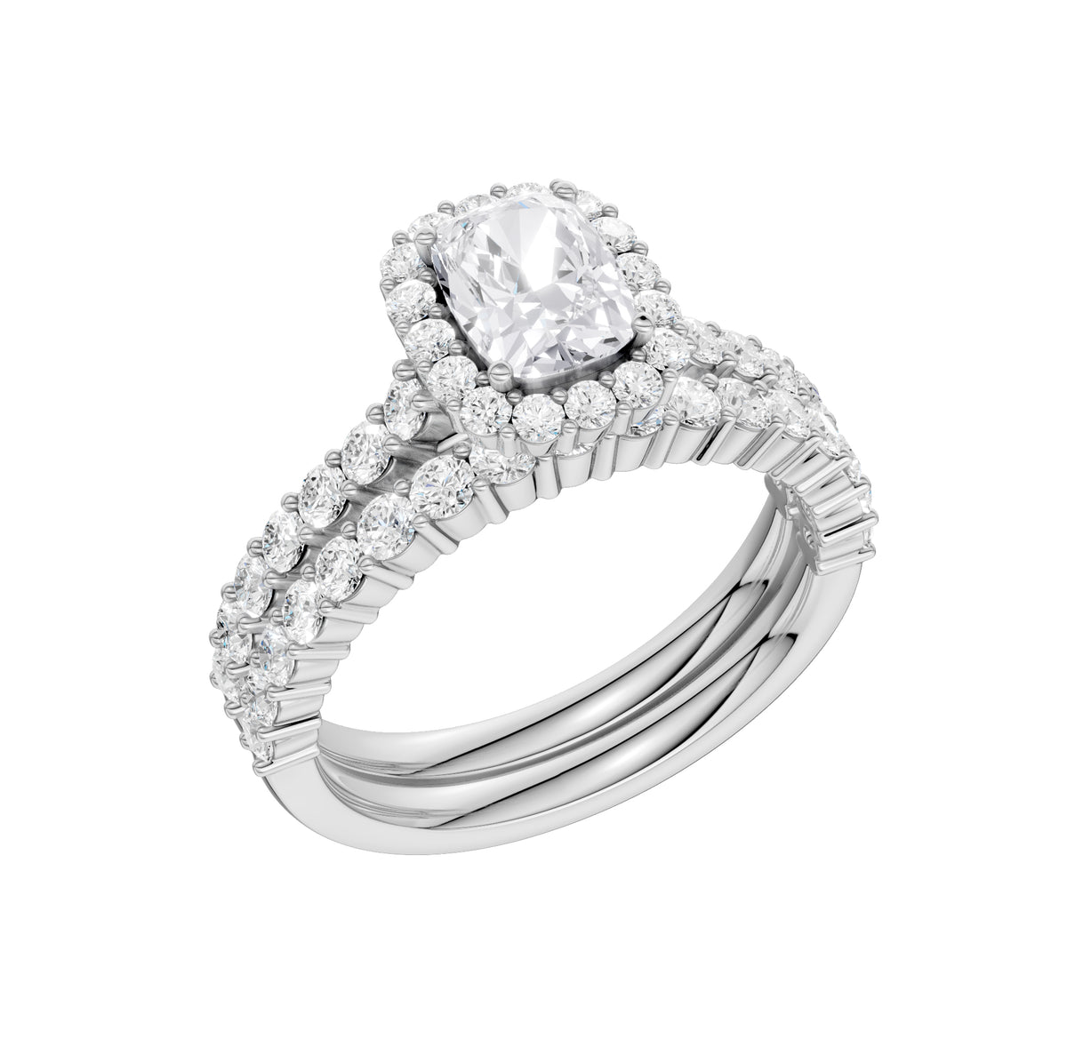 14K 2.00CT Diamond Bridal Set