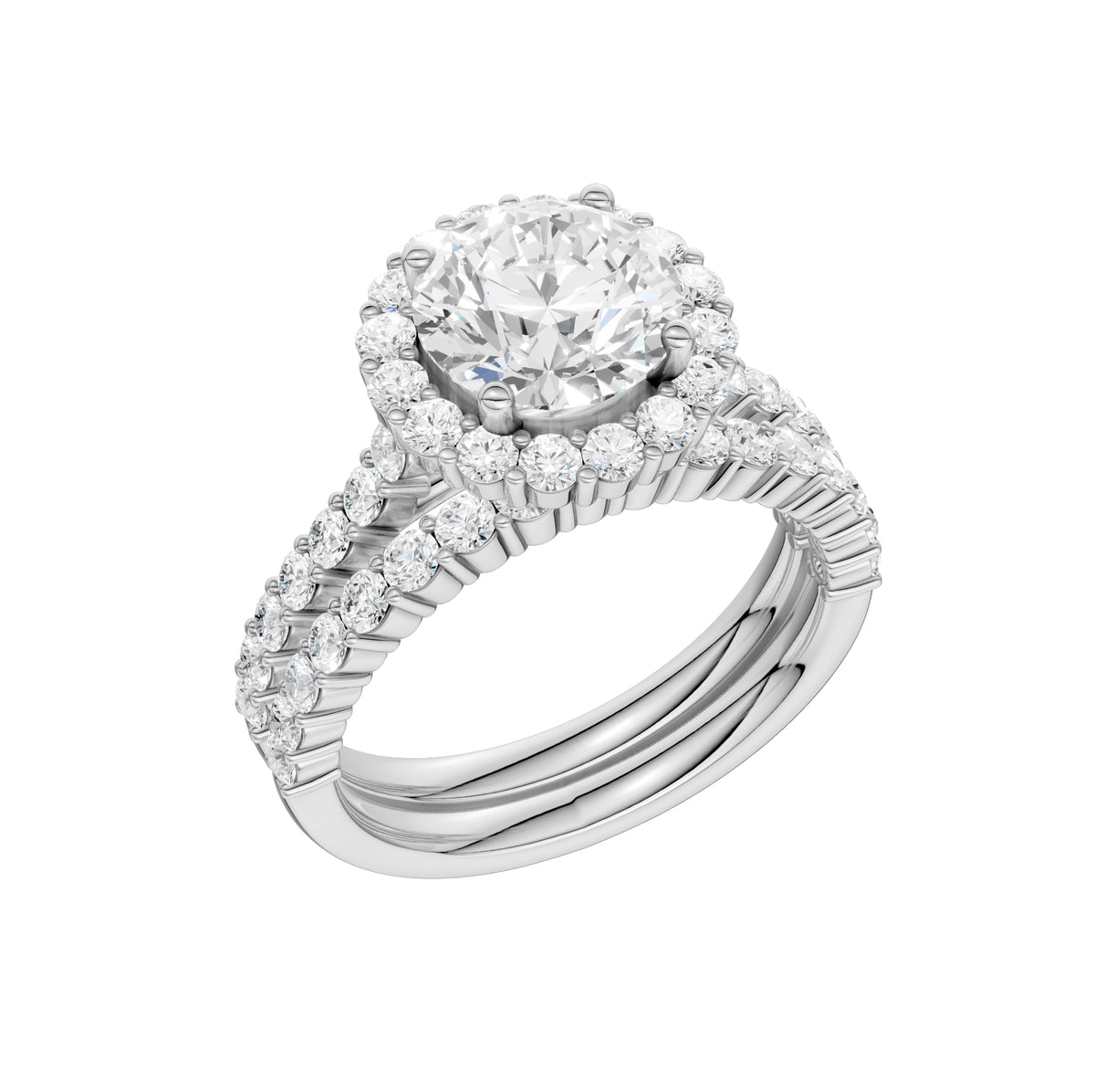 14K 3.00CT Diamond Bridal Set