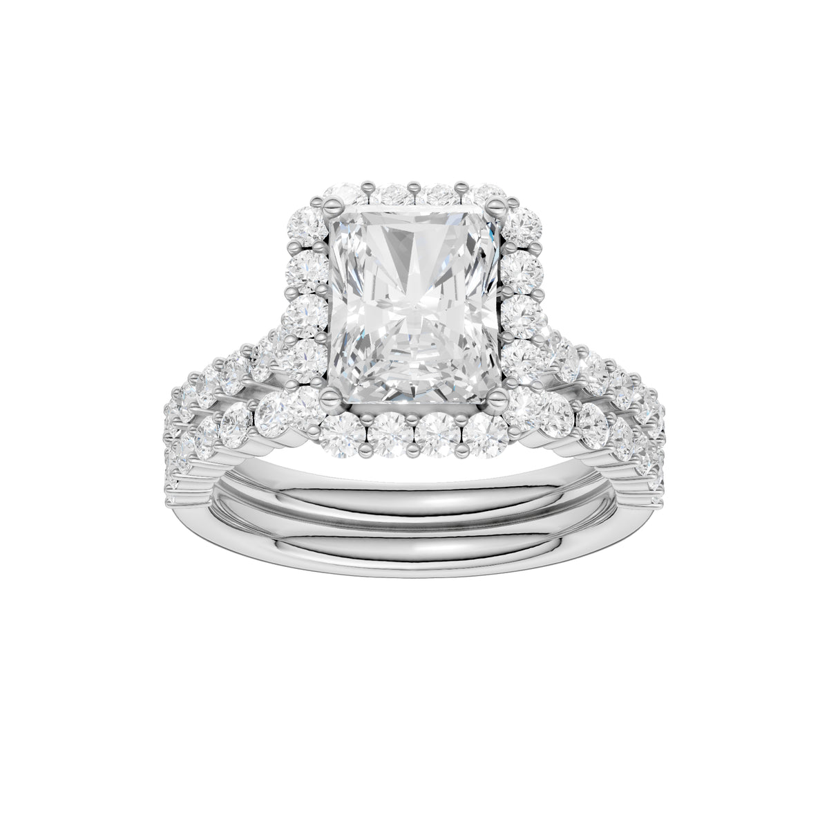 14K 3.00CT Diamond Bridal Set